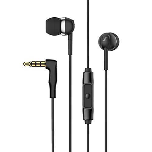 Sennheiser Consumer Audio CX 80S In-ear Headphones with In-line One-Button Smart Remote - Black