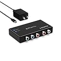 Portta Component to HDMI Converter, YPbPr RGB + R/L Audio to HDMI v1.3 Converter Adapter Support 1080P 2 Channel LPCM for HDTV PS2 PS3 HDVD Player Wii