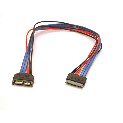 Micro SATA Cables 13 Pin Male to 13 Pin Female Extension Cable 12 Inches