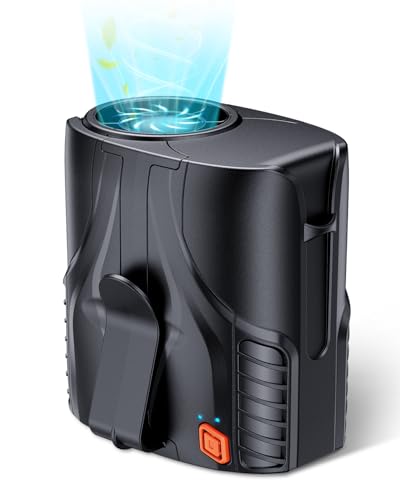 DeeKom Portable Personal Waist Fan& Neck Fan, 14000RPM Brushless Motor, 40H Runtime Rechargeable, 6-Speed Quiet Operation, Clip-On Personal Body