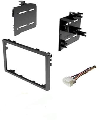Double DIN Car Stereo Install Kit and Wire Harness Made for Honda: 1998-2002 Accord, 1999-2000 Civic, 1996-2006 CR-V, 2003-2004 Element; 05-11 Element