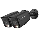 Amcrest 2-Pack UltraHD 4K IP PoE AI Camera, FOV 129°, 49ft Color Nightvision, Security Outdoor Bullet Camera, Human & Vehicle Detection, Active