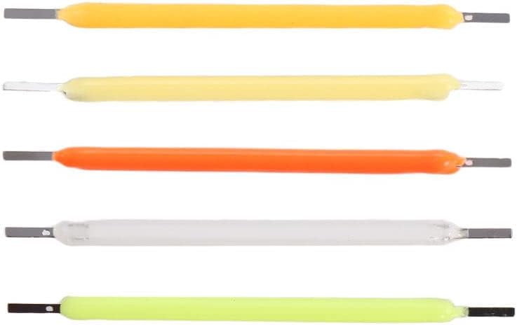ZGLUZP 10 Pcs LED Filament Lamp Parts 3V Lamp Parts LED Repair Incandescent Light Beads Accessories (Green)