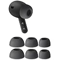 Geiomoo Silicone Ear Tips for Samsung Galaxy Buds 4 Pro, Samsung Galaxy Buds 3 Pro, Replacement Eartips Earbuds Earpads (Dark Gray, S/M/L)
