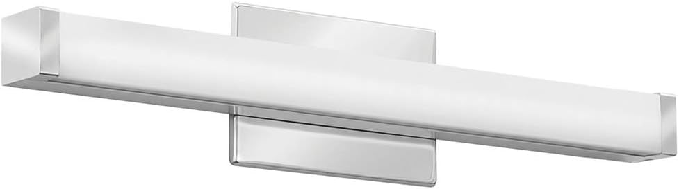 Lithonia Lighting 24-Inch LED Vanity Light with 3-in-1 Switchable White Color Temperature, Contemporary Square Bathroom Vanity Wall Light Fixture
