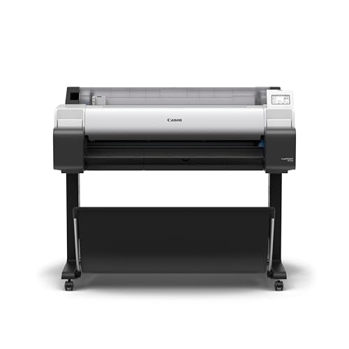 Canon imagePROGRAF TM-340 36" - Large Format 5 Color Poster & Plotter Printer with Media Detection, Color Calibration, Printer Stand/Catch Basket, 300