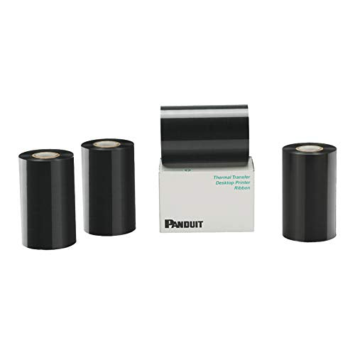 Panduit RMEH4BL Ribbon for Use with The TDP43ME Thermal Transfer Desktop Printer, 4.25" W x 300' L, Black Hybrid