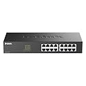 D-Link 16 Port Fast Ethernet Switch Unmanaged 10/100 Mbps Desktop Rackmount Plug and Play Metal Housing Fanless Design EEE (DES-1016D)
