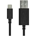 RND MFi Certified Lightning to USB Cable (6 feet/Black) Made for iPhone iPad iPad Mini iPod Touch