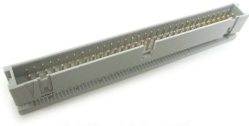 Pc Accessories 2-Pack 2X32 64P Dual Rows 2.54mm Shrouded IDC Male Header, 64 Pins Connectors for 1.27mm Flat Ribbon Cable