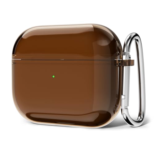 Svanove for Airpods 4 Case Clear Hard Plastic, Transparent Simple Cute Airpods 4th Generation Case with Keychain, Girly Y2k Aesthetic Trendy Airpods