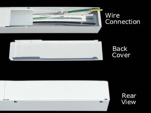 12” Hardwired Power Strip (NO Power Cord), 4 Vertical Outlets (NOT Tamper Resistant), with Ears (with mounting tabs on Both Ends), 15A (NOT a 20 Amp