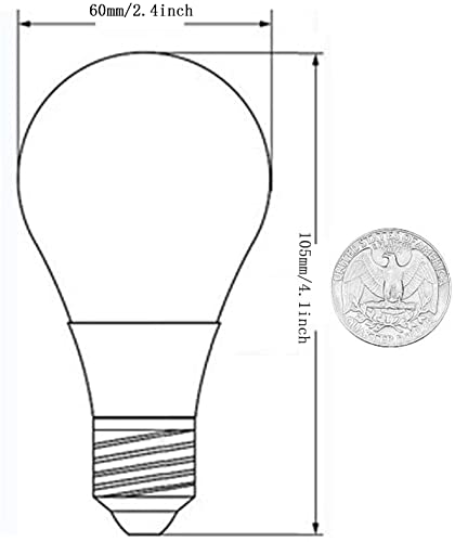 KONPWAY 12V Low Voltage LED Light Bulbs - Daylight 7W(Only for 12-36V), Pack of 2