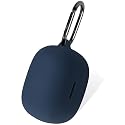 Geiomoo Silicone Case for Anker Soundcore P20i, Anker Soundcore R50i, Protective Cover with Carabiner (Navy Blue)