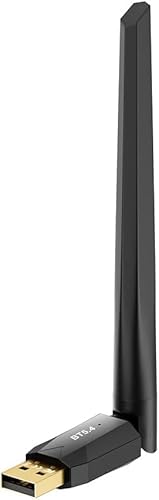Bluetooth Adapter 5.4 for PC, 150M Long Range Bluetooth Stick USB Dongle 5.4 EDR Adapter for Desktop Laptop PC Plug & Play Compatible with Windows