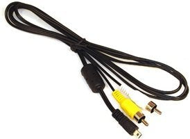 Replacement K1HA08CD0008, K1HA08CD0014 & K1HA08CD0020 AV Audio/Video RCA Cable Cord Intended for Select Panasonic Lumix Digital Cameras (Compatible