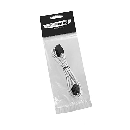 CableMod Classic ModFlex Sleeved 8-pin PCI-e Extension (White, 45cm)