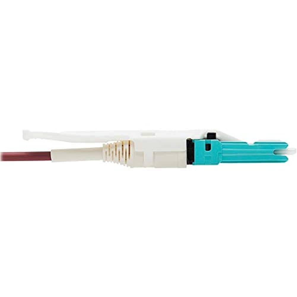 TRIPP LITE 400G Fiber Optic Cable, Duplex Multimode 50/125 OM4 Fiber, CS-PC/LC-PC (M/M), LSZH Jacket, 10m, Magenta (N822L-10M-MG)
