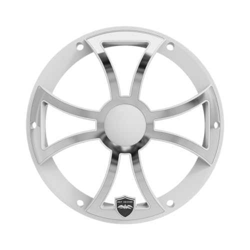 Wet Sounds REVO8XS-W-SSGRILL White w/Stainless XS Open Style Grill for The REVO 8" Subwoofer