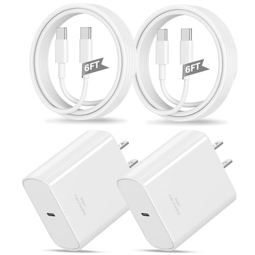 Super Fast Charger Type C for Samsung,2Pack 45W USB C Android Phone Charger Block with 6FT Type C Charger Fast Charging Cable for Samsung Galaxy S26