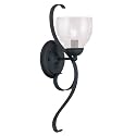 Livex Lighting 4808-04 Brookside 1-Light Wall Sconce, Black