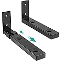 WALI Center Channel Speaker Wall Mount, Universal Soundbar Wall Mount Bracket Hold up to 30 lbs, Arms Extend Adjustment from 7 to 11.5 inch (SLK201)