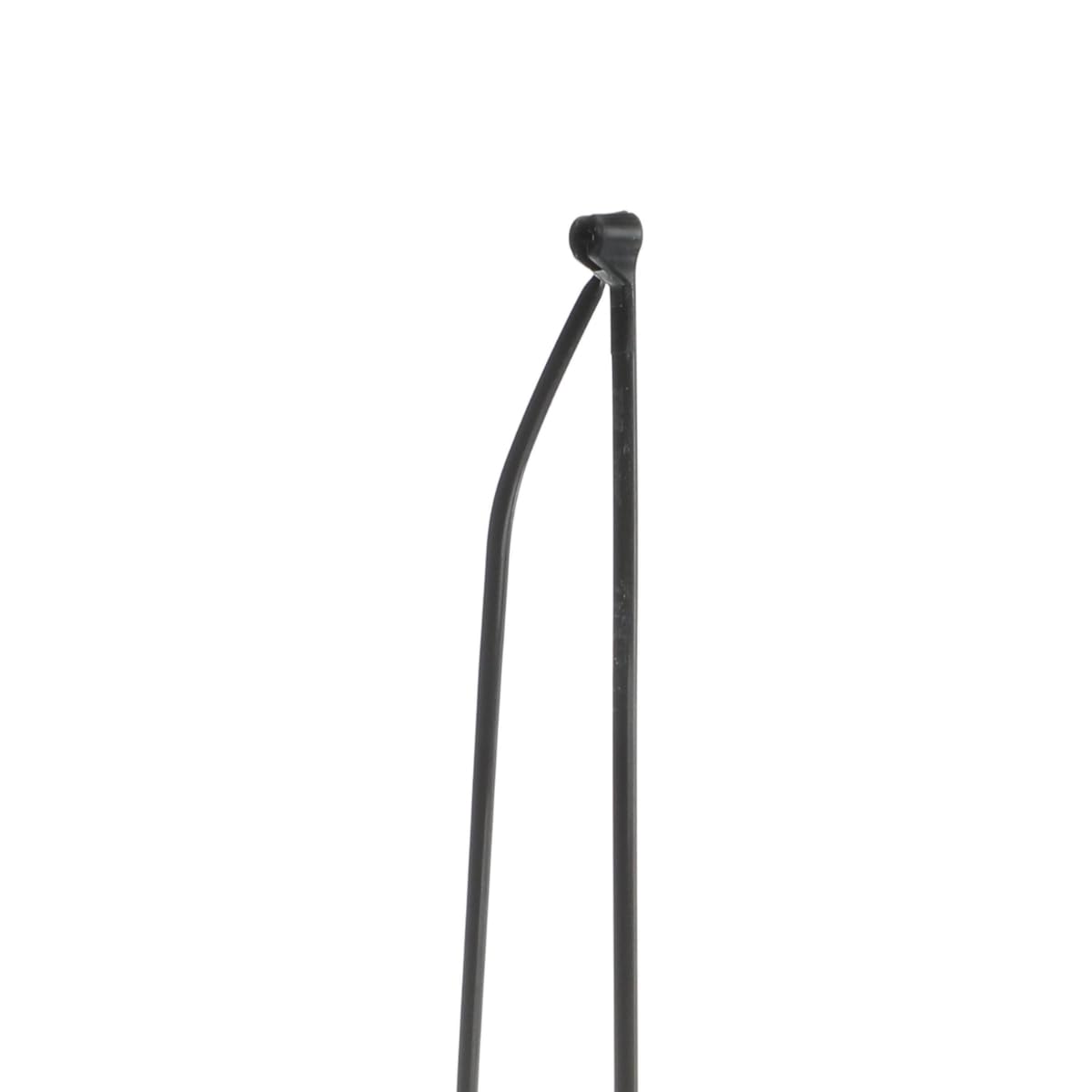 Thomas & Betts TY527MX 13" Black Cable Ties, 120 lb Tensile Strength, Stainless Steel Barb and Infinite Locking Positions, Weather and UV Resistant