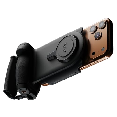 ProGrip Mobile Battery Grip, DSLR-Style Phone Camera Grip with Built-in Powerbank of Qi Charging, Ergonomic Handle with Wireless Shutter Button, Phone