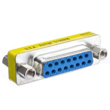 CGC-15-F Universal Cable DB 15, 15-Pin, Female To Female thin Gender Changer