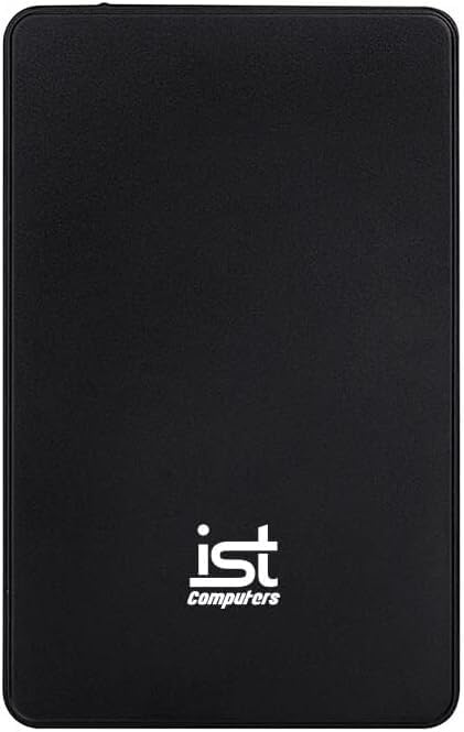 ist computers Ultra Slim 500GB Portable External Hard Drive, USB 3.0, Black, for Mac and PC Computer Desktop Workstation PC Laptop PlayStation, Xbox