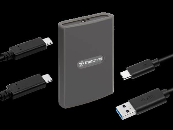 Transcend CFexpress Card Reader, Type B, USB 3.2 Gen 2x2, 20 Gbps, Aluminum housing, for Photography and Cinematic Experts, Include Type A and Type C