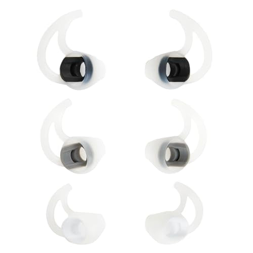 WKYMY Silicone Earbud Replacement Tips Earbud Covers Compatible with Bose SoundSport Freestyle IE2 IE3 Headphone Ear Tips Rubber Tips 3 Pairs S M L