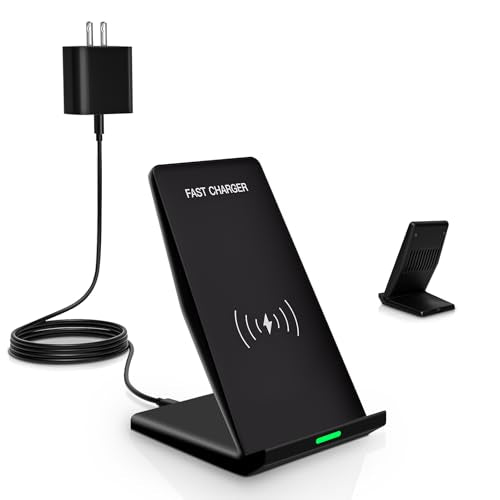 Wireless Charger Station,15W Desk Wireless Charging Stand 20W USB C Adapter for Apple iPhone 17 Pro/17/17/Air/16 Pro/16E/16 Plus/15/14/13,Samsung