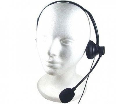 Universal Over-the-Head Hands-Free Mono Wired Headphone Headset for Net10, Straight Talk, Tracfone Samsung Galaxy S6, Edge, S5, S4, S3, Grand Prime