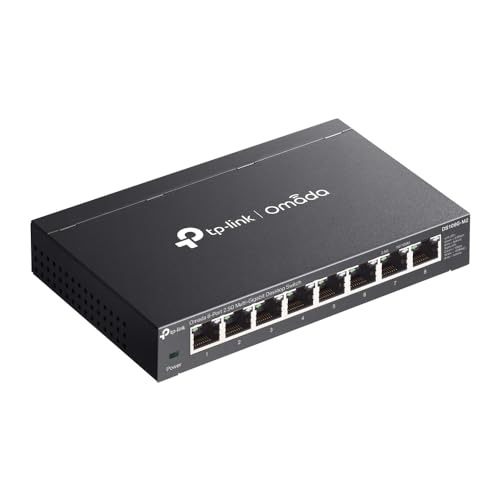 Omada 8-Port 2.5G Multi-Gigabit Unmanaged Network Switch 8 x 2.5Gbps Ports | Ethernet Splitter, Fanless Silent Design | Plug and Play | Durable Metal