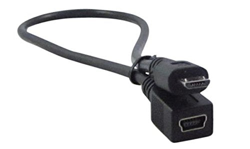 YCS basics 1 Foot USB Micro Male to USB mini Female Adapter Cable