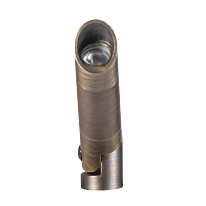 VOLT 12V 2W Nano Brass LED Outdoor Spotlight (Bronze) 85 Lumens 2700K Warm White for Low Voltage Landscape Lighting in Yard, Lawn, Planter, Garden