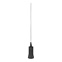 27-30 Base Loaded 1/4 Wave Antenna, Chrome