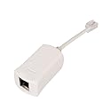 DSL Filter for Landline Phone DSL Modem Phone Filter Adapter RJ11 Splitter Male to Female ADSL Cable for Interference Static Noise Blocker ADSL