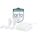 Arlo Home Security System - Alarm System with Wired Keypad Sensor Hub, 5 8-in-1 Sensors & Yard Sign - No Contract Required - DIY Installation - White