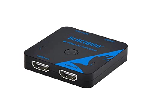 Monoprice 2x1 HDMI Switch, 8K@60Hz, 4K@120Hz, 48Gbps, HDMI 2.1, HDCP 2.3, HDR10+ and Dolby Vision, Low Latency Support, for HDTV, Xbox, PS5/4/3
