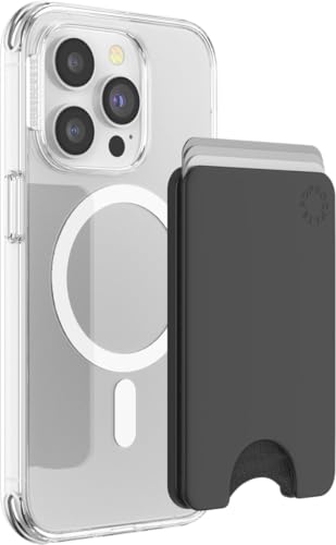 PopSockets Phone Wallet for MagSafe, Phone Card Holder without Grip - Black