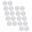 Earbudz 10 Pairs Silicone Medium Replacement Earbud Ear Tips (Clear)