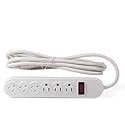 12Ft 6-Outlet Perpendicular Power Strip