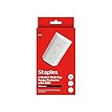 Staples TECH 6-Outlet Surge Protector, Wall Mountable with 2 USB-A & 1 USB-C Port - 1200 Joules, White, Ideal for Home & Office