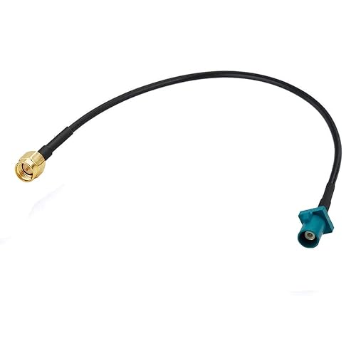 supmory Vehicle Car GPS Antenna Adapter Cable SMA Male to Fakra Z Male Blue Coaxial Pigtail Cable 15cm 6 inch