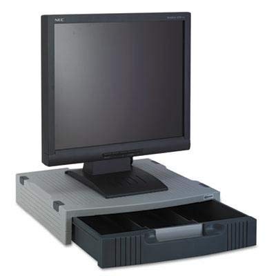 Basic LCD Monitor Stand, 15 x 11 x 3, Light Gray/Charcoal