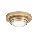 Hinkley Porte Extra Small Flush Mount Ceiling Light or Wall Sconce, Etched Opal Glass Shade, Dual-Mount Design, Integrated LED, ADA Compliant
