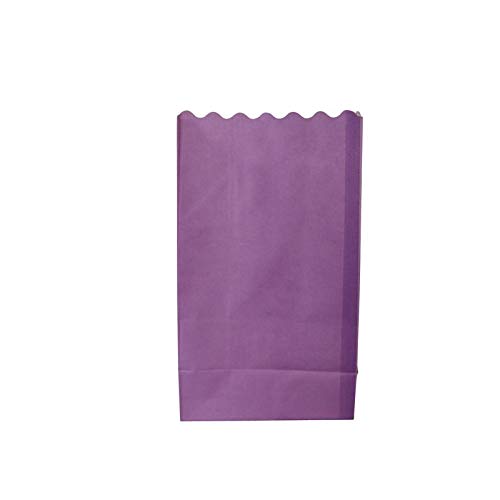 Quasimoon PaperLanternStore.com Purple Paper Luminaries/Luminary Lantern Bags Path Lighting (10 Pack)