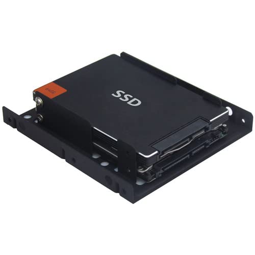S.H.Y SPRUCES SSD Metal Mounting Bracket Kit, 2.5 to 3.5 Hard Drive Adapter, Compatible with Any 2.5 to 3.5 Drive Bay, with SATA Data Transfer Cable